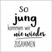 Ambiente Luxury Paper Products Papierserviette, Servietten Papier 33x33cm 3-lag. mit Spruch 20 Stück