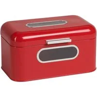 ECHTWERK Brotkasten Retro, Metall, (1-tlg), Brotaufbewahrung, Brotbox mit zwei praktischen Sichtfenstern, small