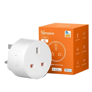 SONOFF S60ZBTPG/S60TPG UK 13A iPlug Zigbee/WiFi Smart Plug Smart Home Outlet Socket with Energy Monitoring Supports Alex