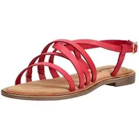 Lazamani Lazamani Sandalen Leder/Textil Riemchensandale