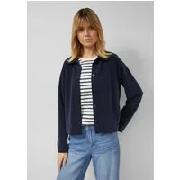 s.Oliver Sweatjacke Sweatshirt Jacke Verkürzte Sweatshirt-Jacke aus Scuba
