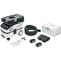 FESTOOL Staubabsauger CTLC MINI I-Basic 36V Staubkl L + 2x Akku 5 Ah + Doppellader