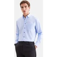 seidensticker Businesshemd Schwarze Rose Regular 1/1 Button-Down-Kragen Uni