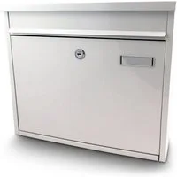 Bituxx Briefkasten Fronteinwurf Weiß (MS-13183)