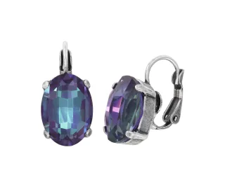 konplott - Ohrringe mit Brisur - Daily Desire blau/lila