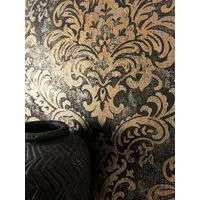 Newroom Vliestapete Sullivan Schwarz Tapete Carta da parati campione Barock, Ornament, strukturiert, Magnifico