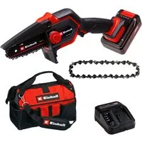 Einhell Akku-Kettensäge »GE-PS 18/15 Li Bag Kit«, 15,8 cm Schwertlänge, Inkl. 2,5 Ah Akku und Ladegerät