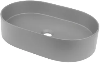 Neuesbad Serie 600 Waschbecken Granit, Grau Metallic, 550X350mm NB1DECQSSU6S1