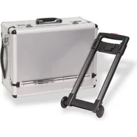 DEMA Werkzeugkoffer Trolley Alu-Koffer "Silver Stripe" / Pilotenkoffer