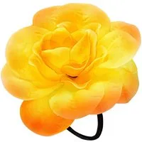 Widmann S.r.l. Kostüm Schmuck Haargummi Blume, Gelb