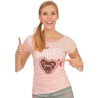 Hangowear Trachtenshirt Trachtenshirt Damen - ROMY - rosa