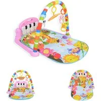 Moni Spielbogen Spielbogen Fitness Girl 696-R22, Krabbeldecke Klaviertasten Hängespielzeuge
