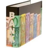 Livepac Office Bankordner 5x Bankordner / 140x250mm / für Kontoauszüge / Motiv: "Banknoten"