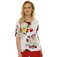 Passioni T-Shirt mit blumigem Muster