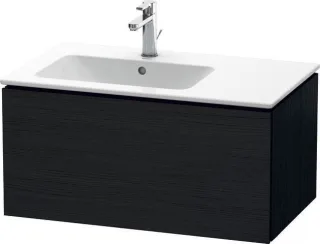 Duravit L-Cube Waschtischunterbau wandhängend Eiche Schwarz Matt 820x481x400 mm - LC614101616 LC614101616