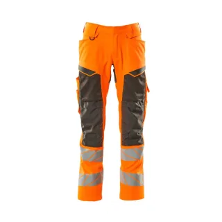 MASCOT Herren Hose mit Knietaschen ACCELERATE SAFE Hi-vis Orange / Dunkelanthrazit 62 - 19579-236-1418-82C62