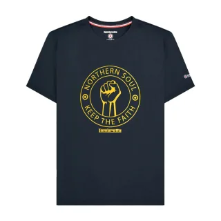 Lambretta - "Northern Soul" T-Shirt für Herren (Marine/Gold)