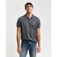 Gant Poloshirt REG SHIELD SS PIQUE POLO mit Logo und Flachstrickkragen 100% Baumwolle Pique
