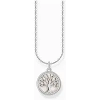 THOMAS SABO Kette mit Anhänger Thomas Sabo KE2220-007-21-L45V Silberne Kette mit Tree of Love Anhäng
