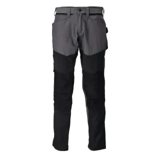 MASCOT Herren Hose mit Knietaschen CUSTOMIZED Anthrazitgrau / Schwarz 56 - 22479-230-8909-82C56