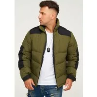 Jack & Jones Winterjacke VOTIS PUFFER Steppjacke mit Stehkragen und Taschen Wintermantel