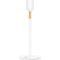 Nordic Flame Kerzenständer Kerzenständer weiß/gold