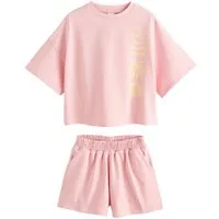 Next Shirt & Shorts Schweres T-Shirt und Shorts im Set (2-tlg)