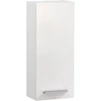 Saphir Hängeschrank Quickset 335 Wand-Badschrank 30 cm breit mit 1 Tür und 2 Einlegeböden Badezimmer-Hängeschrank, Griffe in Chrom Glanz