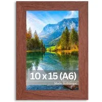 Victor (Zenith) Bilderrahmen Dix, Bilderrahmen Braun 10x15 cm, Bilderrahmen A6 Holz