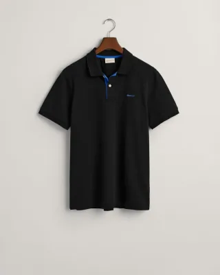 GANT Regular Fit Kurzarm-Kontrastpiqué Rugger