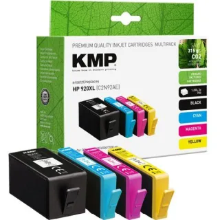 KMP Vorteilspack BK/C/M/Y ersetzt HP C2N92AE No. 920 XL