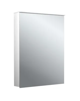 emco Lichtspiegelschrank flat II Lichtsegel, Aufputz, mit Waschtischbeleuchtung, 1 Tür, 500 mm, 9797 979706410