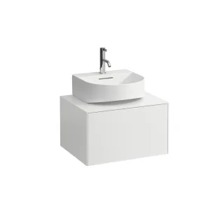 LAUFEN Waschtischunterschrank Sonar 457x577x341 Aus mi, 1 Schubl H816341 weiss matt H4054310341701