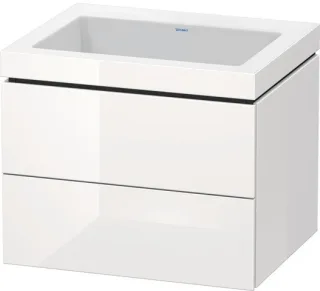 Duravit L-Cube c-bonded Set wandhängend Weiß Hochglanz 600x480x500 mm - LC6926N2222 LC6926N2222