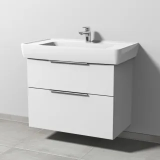 Sanipa 3way Waschtischunterbau zu Laufen Pro A Waschtisch mit 2 Auszügen, Weiß-Soft UM75843