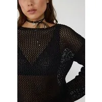 No Matter What Sweater Datei Strukturierter Strickpullover