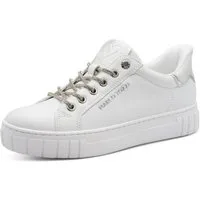 MARCO TOZZI Plateausneaker, Freizeitschuh, Halbschuh, Schnürschuh mit gepolstertem Schaftrand