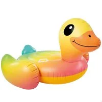 Intex Badespielzeug Intex 57556NP Aufblasbares Reittier Baby Duck XXL Ente, 147x147x81 cm, XXL Schwimmtier für Kinder
