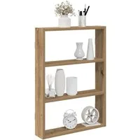 vidaXL Regal, Wandregal Artisan-Eiche 43x9x60 cm Holzwerkstoff