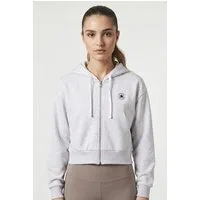 Converse Sweatjacke WOMEN'S CONVERSE RETRO FULL-ZIP HOODIE mit durchgehendem Reißverschluss, cropped Schnitt