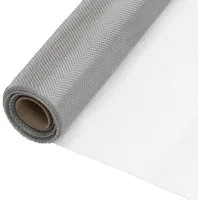 vidaXL Gartenzaun Fliegengitter Edelstahl 112x500 cm Silbern, (1-St)