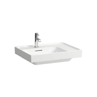 LAUFEN Waschtisch MEDA 460x600x160 Ablage rechts 3 Hl. o.Ül. Weiß, H8171110001581 H8171110001581