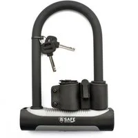 B-SAFE Bügelschloss Fahrrad Bügelschloss 180 x 245 mm mit Halterung