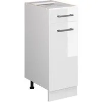 Vicco Unterschrank R-Line, Weiß Hochglanz/Weiß, 30 cm ohne Arbeitsplatte (1-St)