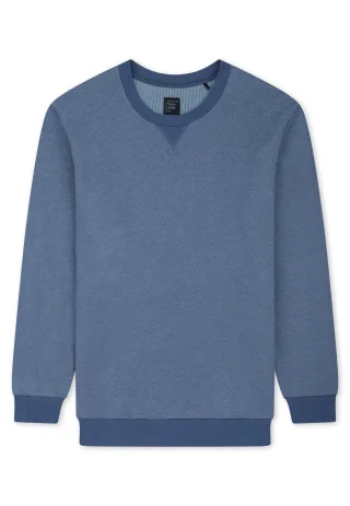 SCHIESSER - Sweatshirt faded denim - Gr. - 48