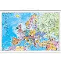 STIEFEL Poster Staaten Europas politisch mit Metallbeleistung, 63 x 46 cm