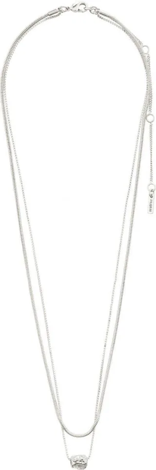 pilgrim - 2-in-1-Halskette - Courageous silver - Gr. - OS