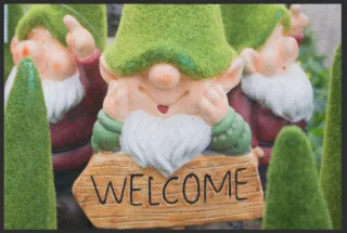 Fussmatte Welcome Gartenzwerg 4774 | Größe: 60 cm x 45 cm