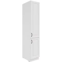 Küchen-Preisbombe Hochschrank 40 cm Küche Stilo Weiss Küchenzeile Küchenblock Vorratshochschrank