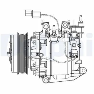 Delphi Klimakompressor Honda Civic 9